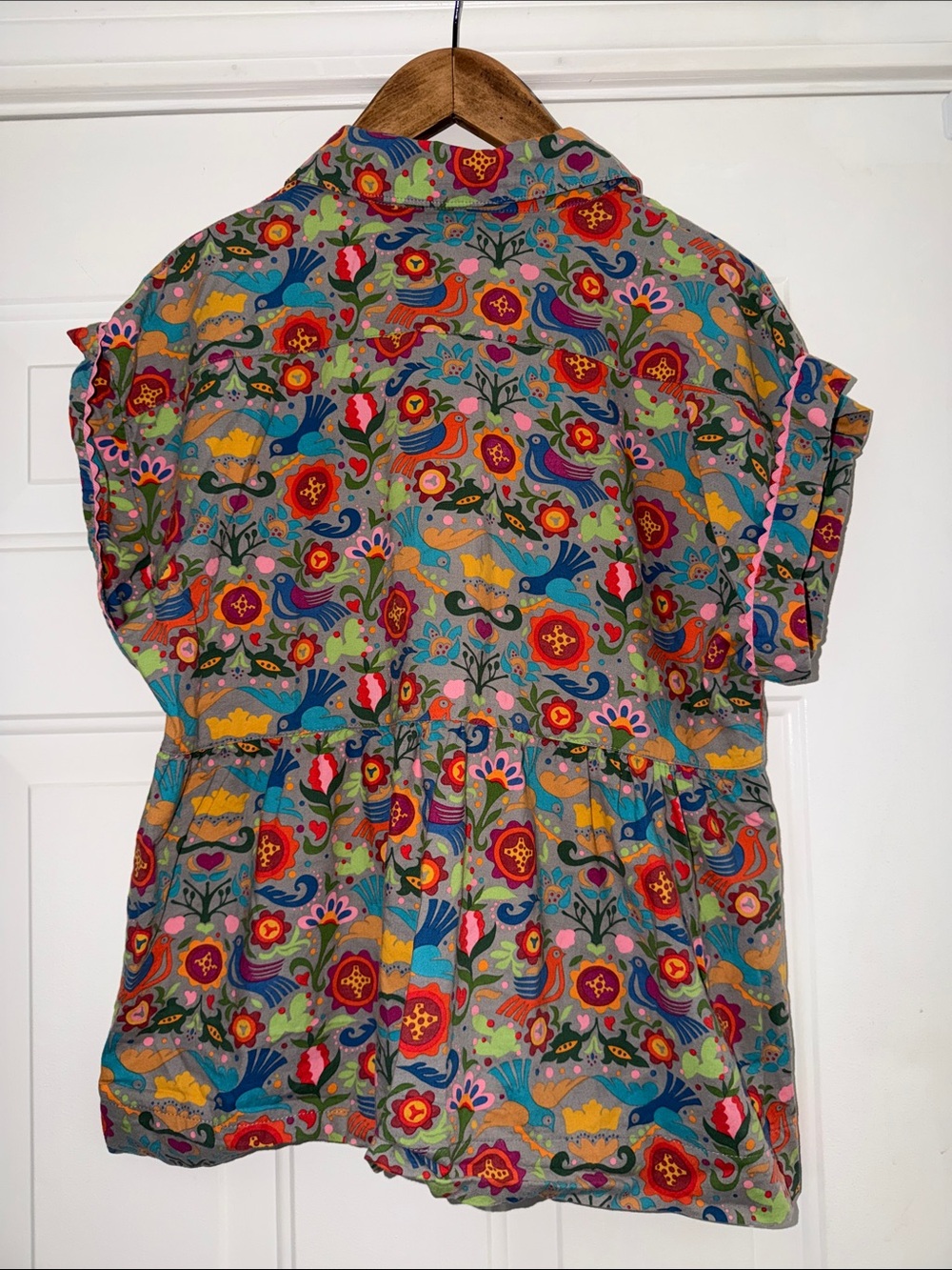ivy jane Multicolor Floral & Bird Button-Down Top - Picture 7 of 8